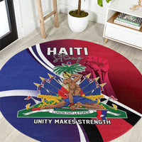Haiti Strong Round Carpet Kenbe Fem Ayiti