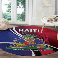 Haiti Strong Round Carpet Kenbe Fem Ayiti