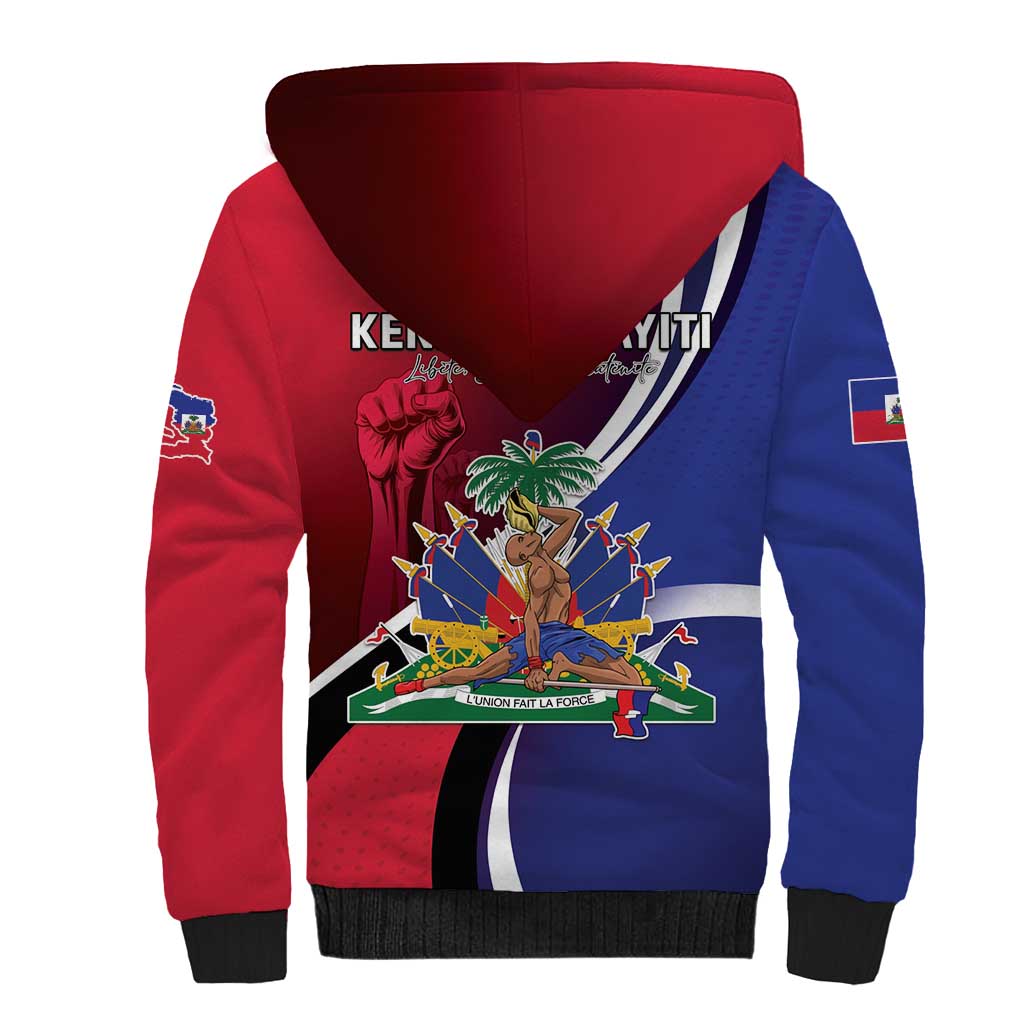 Haiti Strong Sherpa Hoodie Kenbe Fem Ayiti