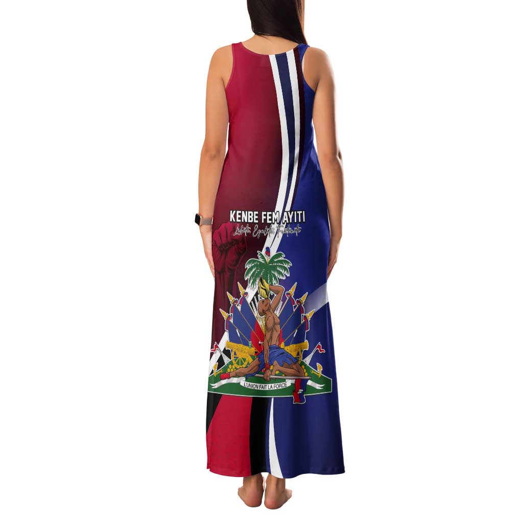 Haiti Strong Tank Maxi Dress Kenbe Fem Ayiti