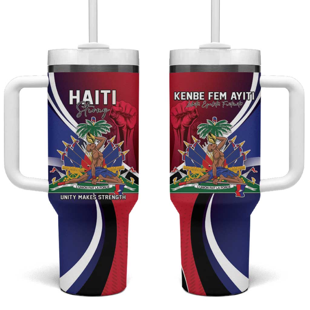 Haiti Strong Tumbler With Handle Kenbe Fem Ayiti