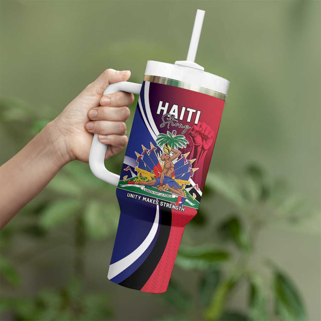 Haiti Strong Tumbler With Handle Kenbe Fem Ayiti