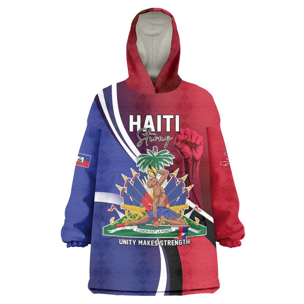 Haiti Strong Wearable Blanket Hoodie Kenbe Fem Ayiti
