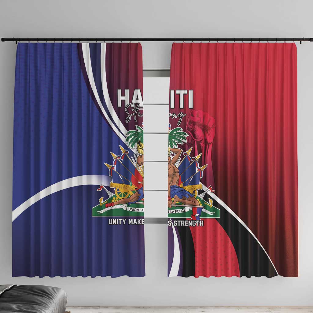 Haiti Strong Window Curtain Kenbe Fem Ayiti