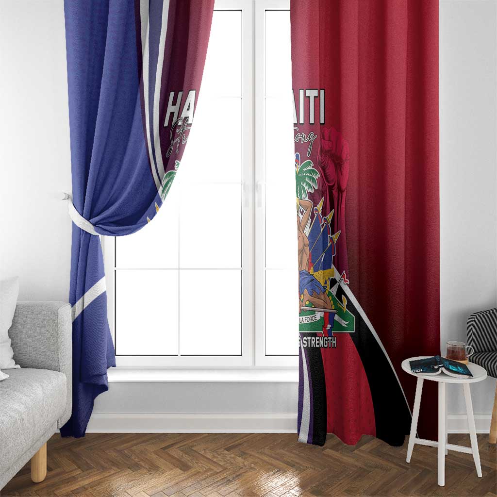 Haiti Strong Window Curtain Kenbe Fem Ayiti