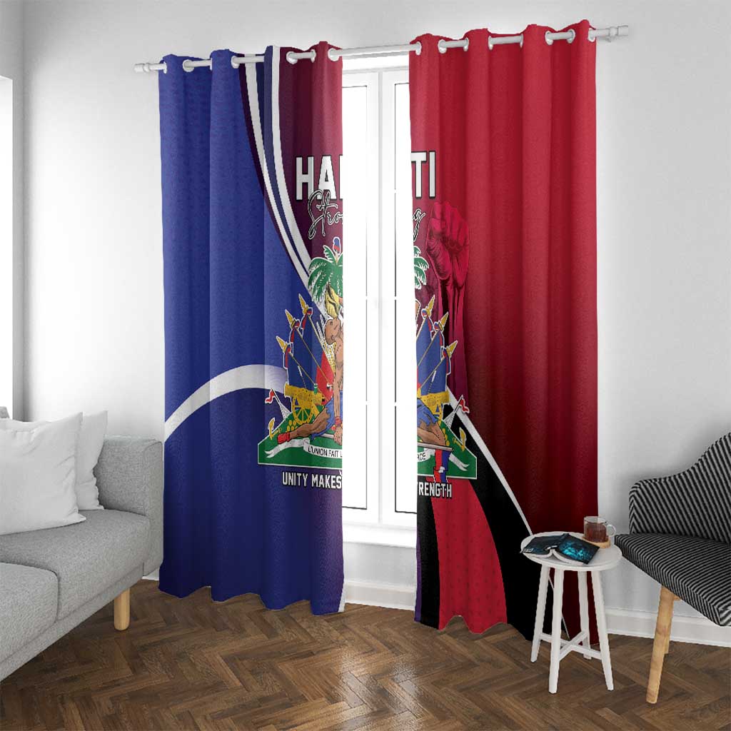Haiti Strong Window Curtain Kenbe Fem Ayiti