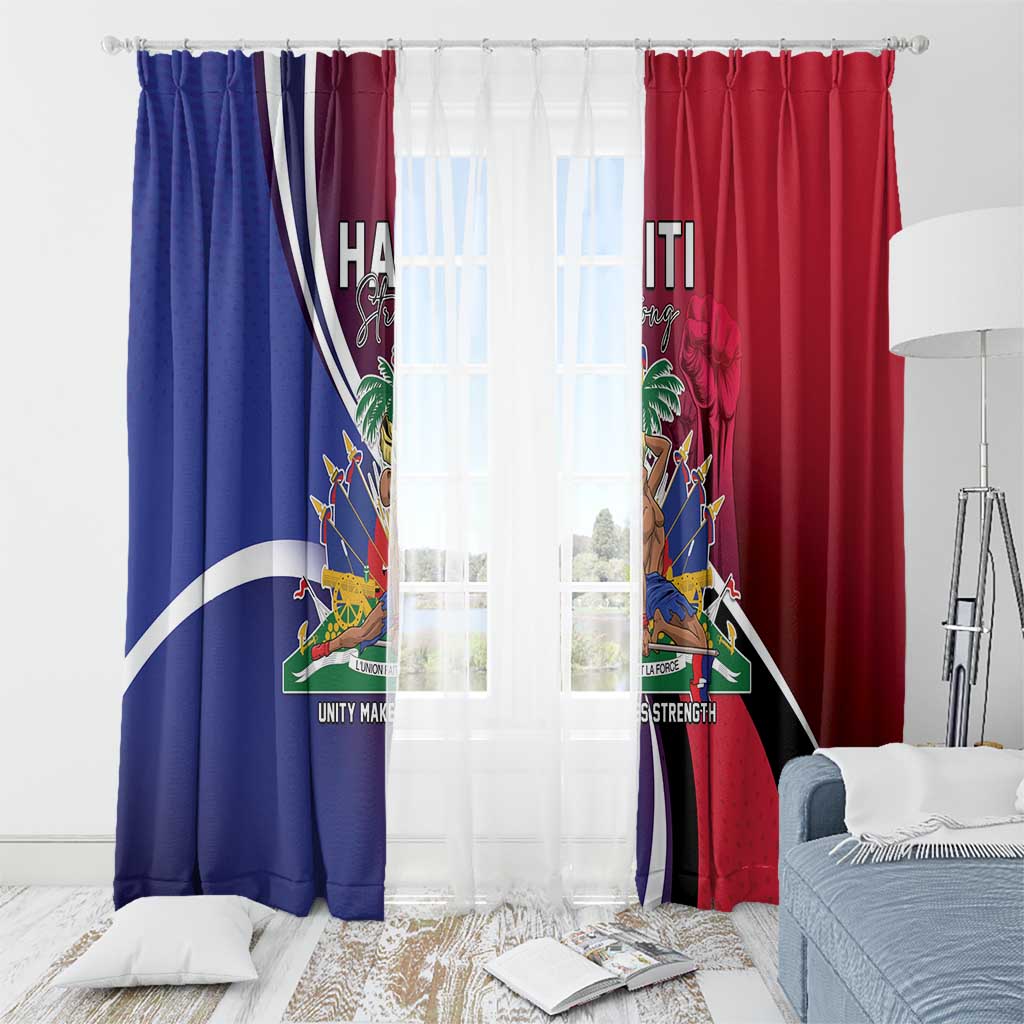 Haiti Strong Window Curtain Kenbe Fem Ayiti