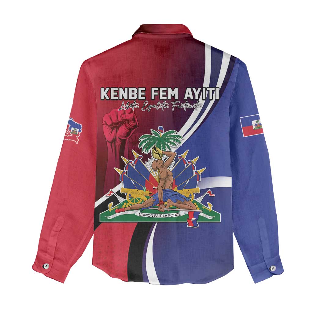 Haiti Strong Women Casual Shirt Kenbe Fem Ayiti