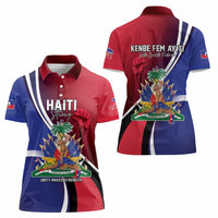 Haiti Strong Women Polo Shirt Kenbe Fem Ayiti