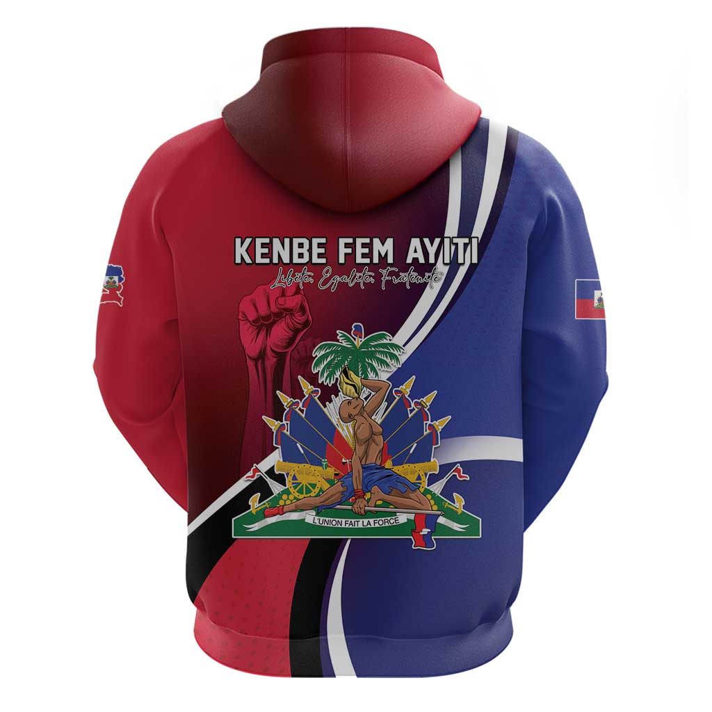 Haiti Strong Zip Hoodie Kenbe Fem Ayiti