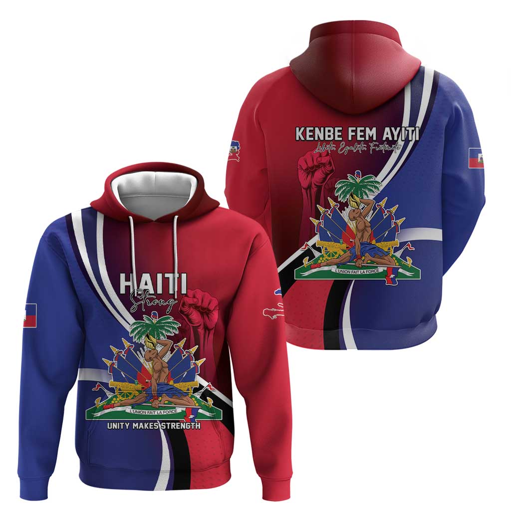 Haiti Strong Zip Hoodie Kenbe Fem Ayiti