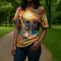 Haiti Cross Shoulder Shirt The Pearl Of The Antilles