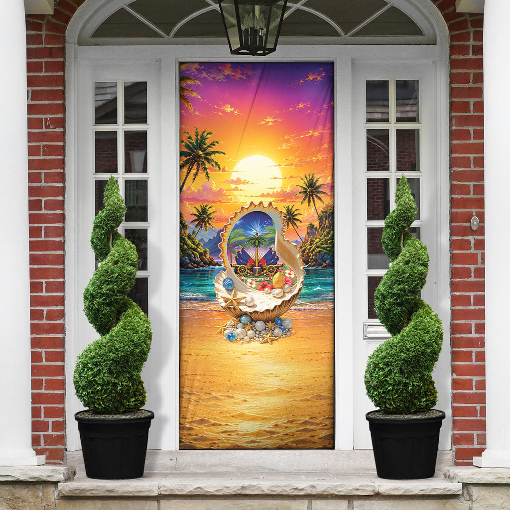 Haiti Door Cover The Pearl Of The Antilles