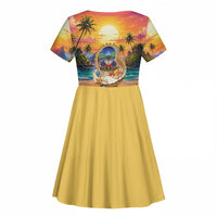 Haiti Kid Short Sleeve Dress The Pearl Of The Antilles