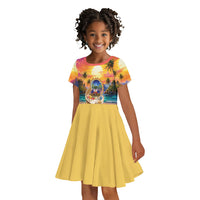 Haiti Kid Short Sleeve Dress The Pearl Of The Antilles
