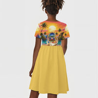 Haiti Kid Short Sleeve Dress The Pearl Of The Antilles