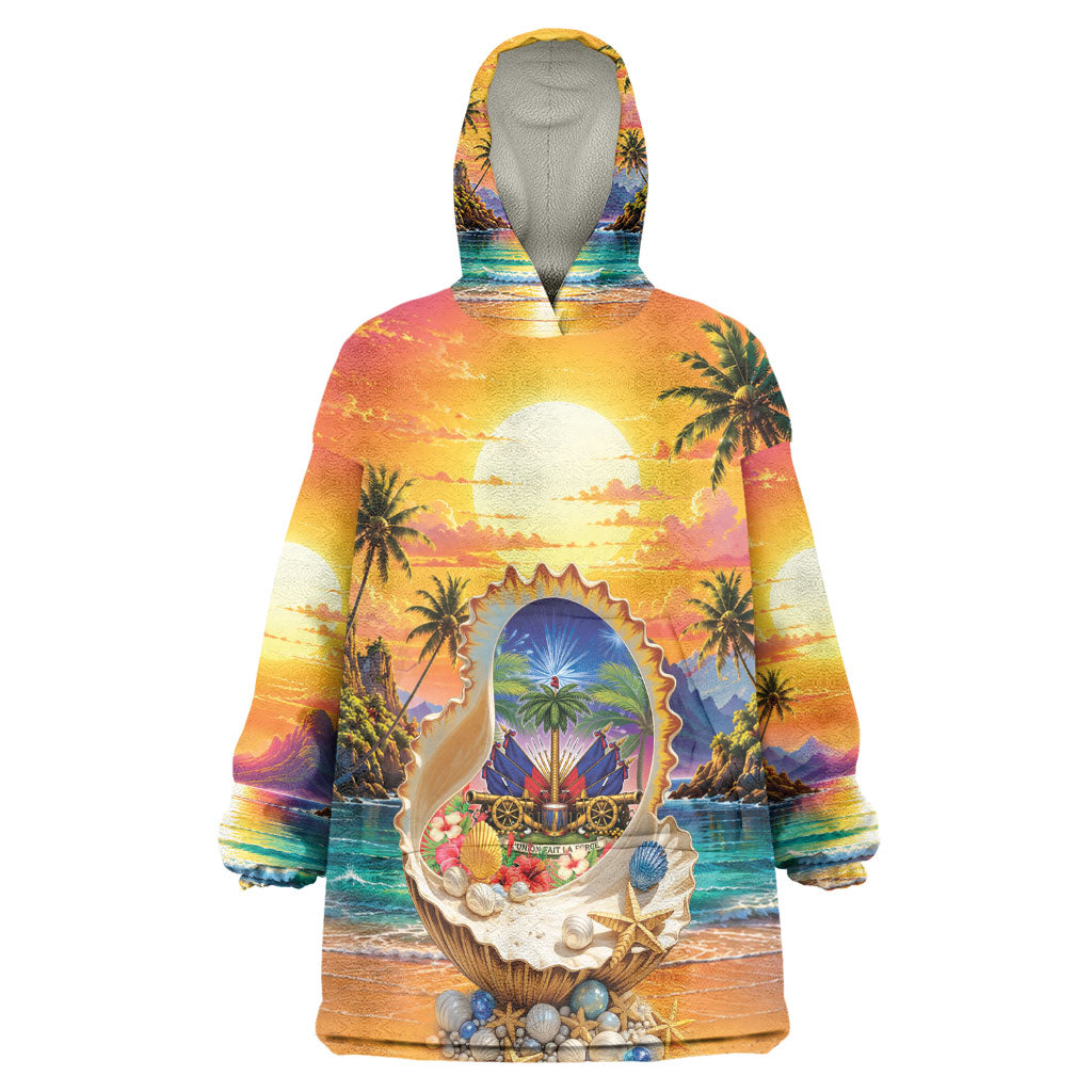 Haiti Kid Wearable Blanket Hoodie The Pearl Of The Antilles