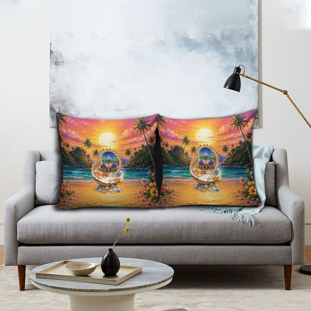 Haiti Pillow Cover The Pearl Of The Antilles