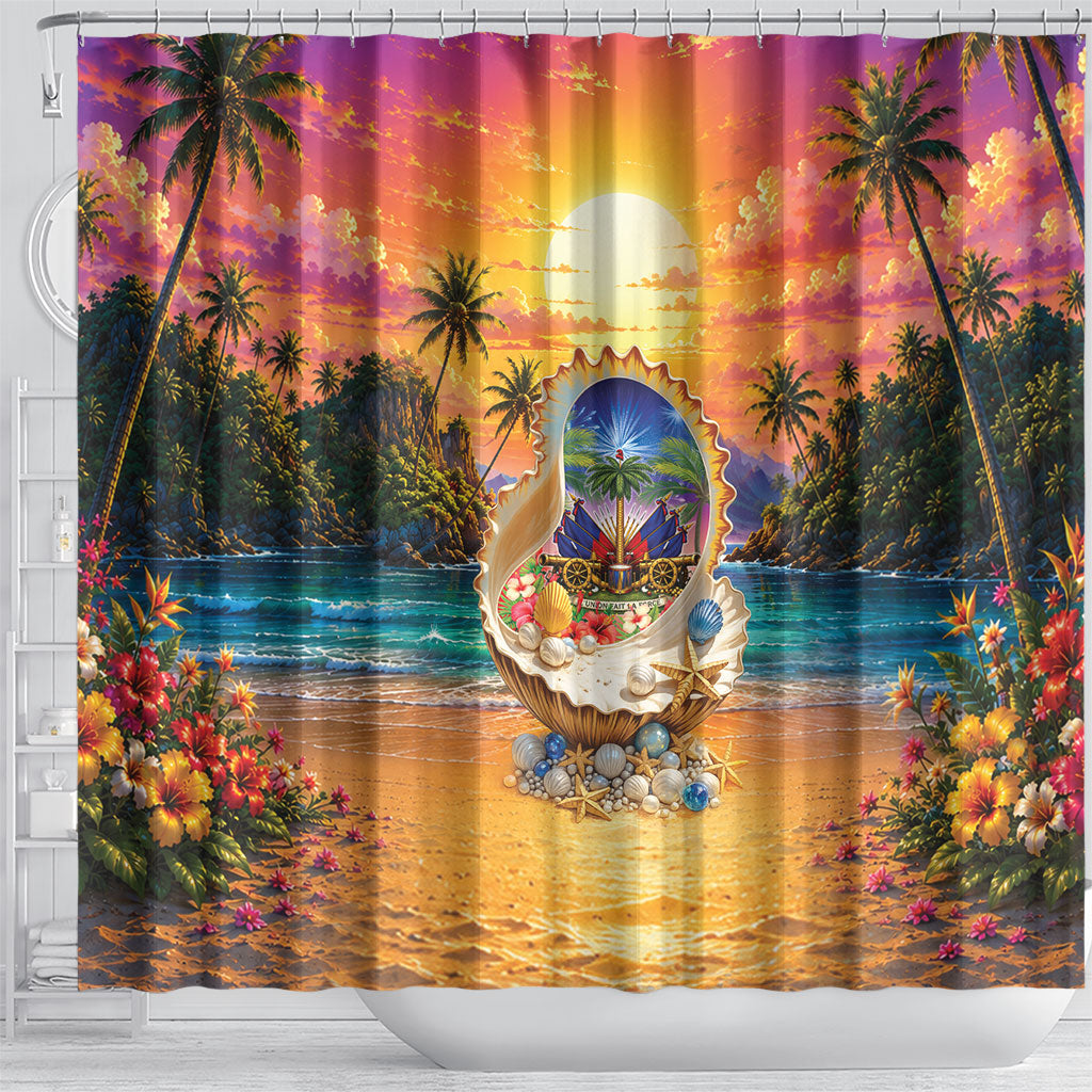 Haiti Shower Curtain The Pearl Of The Antilles