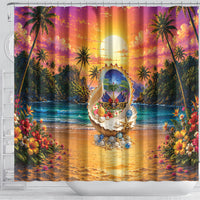 Haiti Shower Curtain The Pearl Of The Antilles