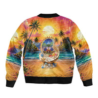 Haiti Sleeve Zip Bomber Jacket The Pearl Of The Antilles