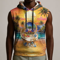 Haiti Sleeveless Hoodie The Pearl Of The Antilles