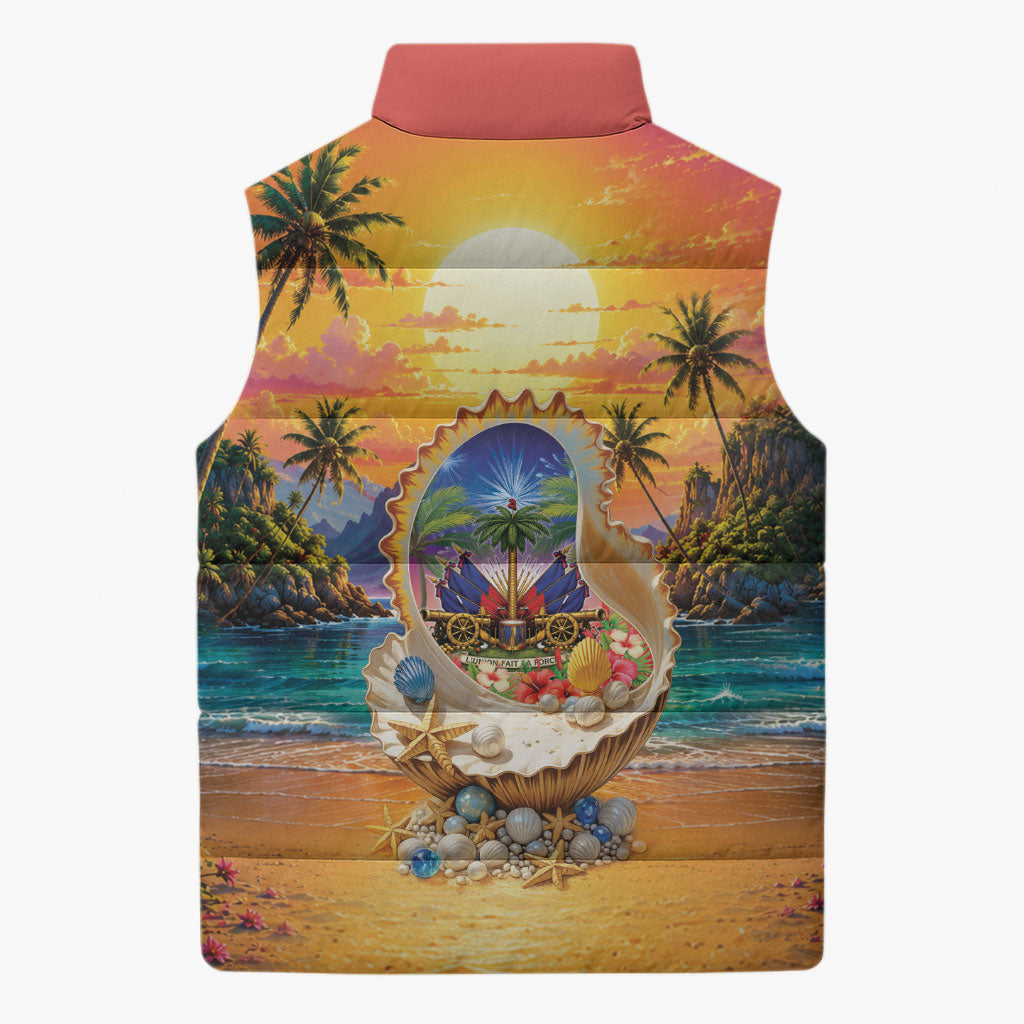 Haiti Sleeveless Puffer Jacket The Pearl Of The Antilles