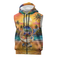 Haiti Sleeveless Zip Hoodie The Pearl Of The Antilles