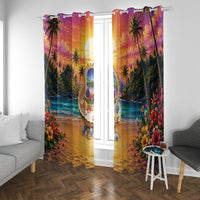 Haiti Window Curtain The Pearl Of The Antilles