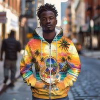 Haiti Zip Hoodie The Pearl Of The Antilles