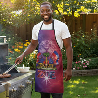 Haitian Zoe Apron Roaring Lion With Coat Of Arms