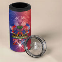 Haitian Zoe 4 in 1 Can Cooler Tumbler Roaring Lion With Coat Of Arms