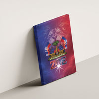 Haitian Zoe Canvas Wall Art Roaring Lion With Coat Of Arms