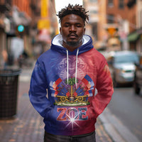 Haitian Zoe Hoodie Roaring Lion With Coat Of Arms