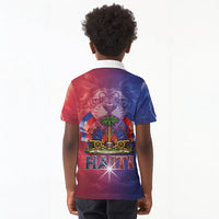 Haitian Zoe Kid Polo Shirt Roaring Lion With Coat Of Arms