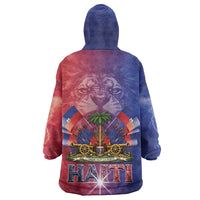 Haitian Zoe Kid Wearable Blanket Hoodie Roaring Lion With Coat Of Arms