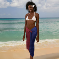 Haitian Zoe Sarong Roaring Lion With Coat Of Arms