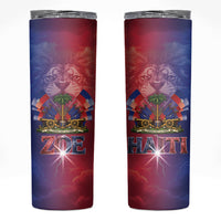 Haitian Zoe Skinny Tumbler Roaring Lion With Coat Of Arms