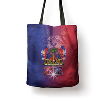 Haitian Zoe Tote Bag Roaring Lion With Coat Of Arms
