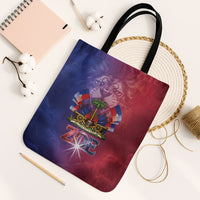 Haitian Zoe Tote Bag Roaring Lion With Coat Of Arms