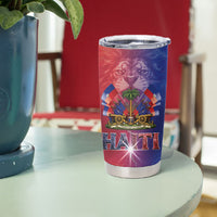 Haitian Zoe Tumbler Cup Roaring Lion With Coat Of Arms
