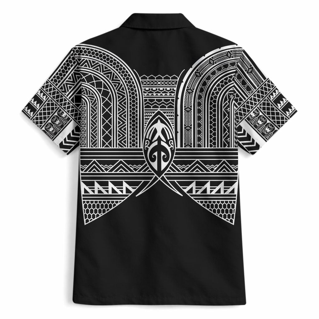 Philippines Igorot Tribal Inspired Hawaiian Shirt Black Version