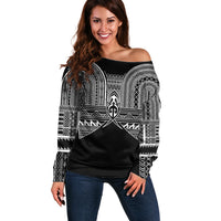 Philippines Igorot Tribal Inspired Off Shoulder Sweater Black Version