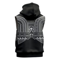 Philippines Igorot Tribal Inspired Sleeveless Zip Hoodie Black Version