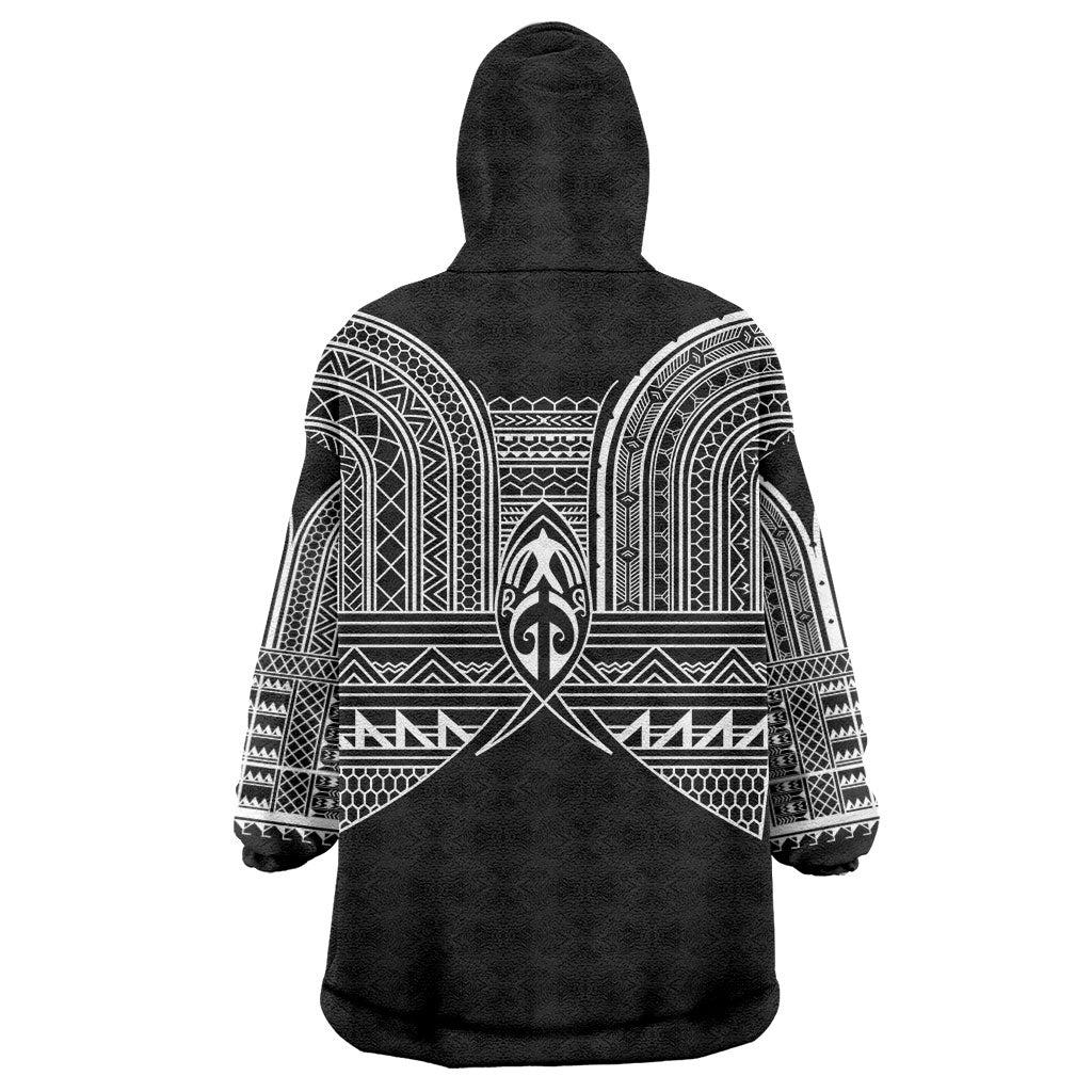 Philippines Igorot Tribal Inspired Wearable Blanket Hoodie Black Version