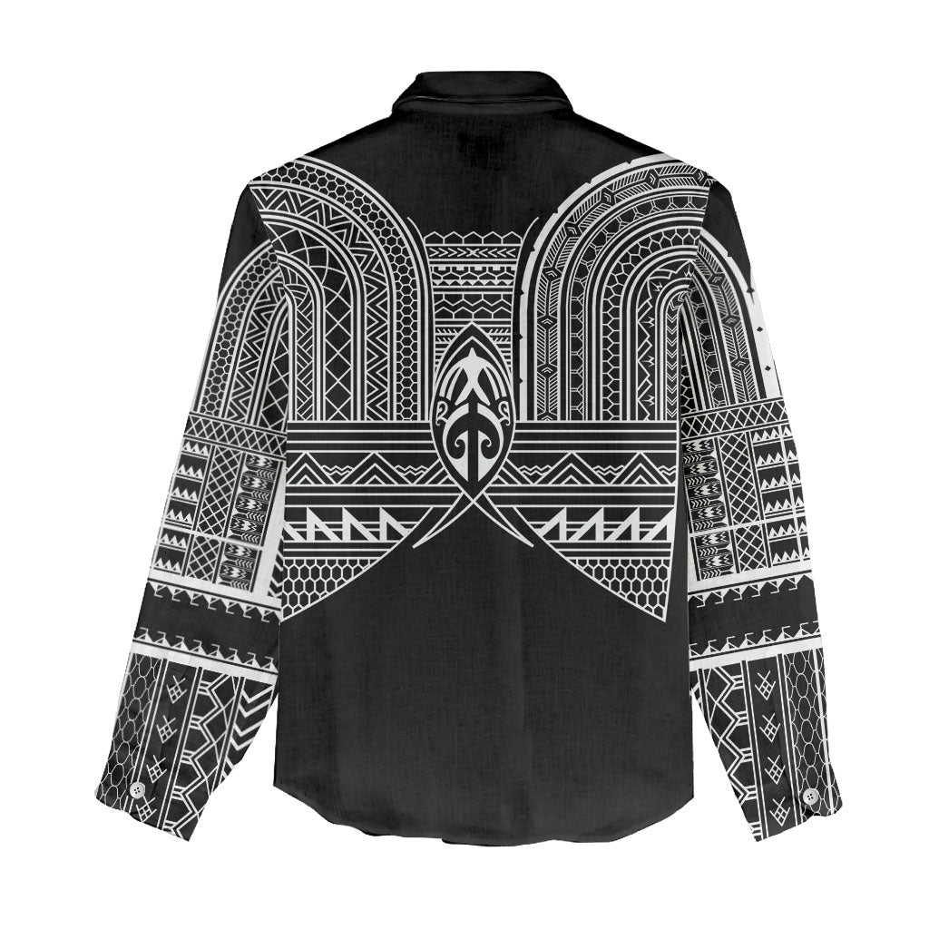 Philippines Igorot Tribal Inspired Women Casual Shirt Black Version