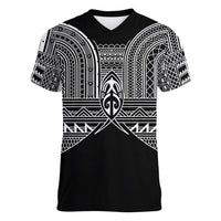 Philippines Igorot Tribal Inspired Women V-Neck T-Shirt Black Version