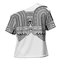 Philippines Igorot Tribal Inspired Cross Shoulder Shirt White Version