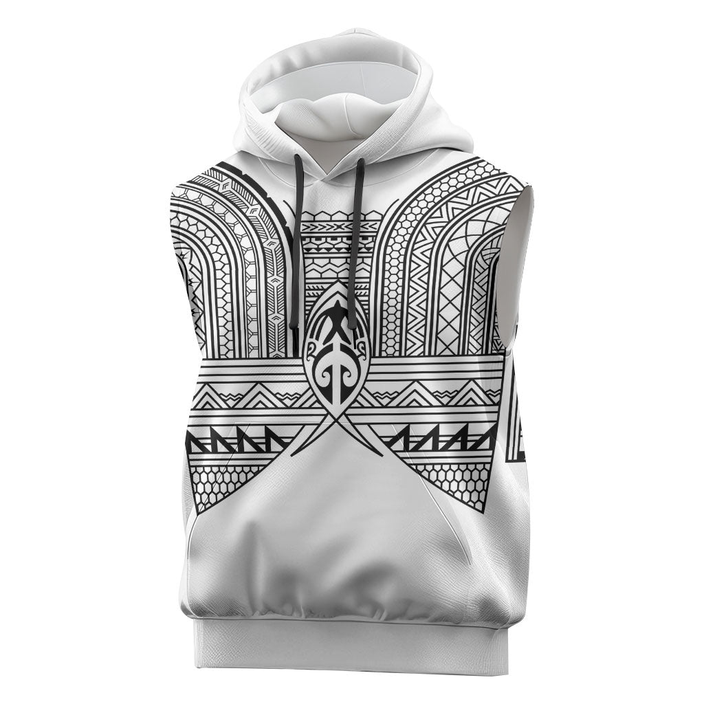 Philippines Igorot Tribal Inspired Sleeveless Hoodie White Version