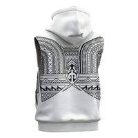 Philippines Igorot Tribal Inspired Sleeveless Zip Hoodie White Version